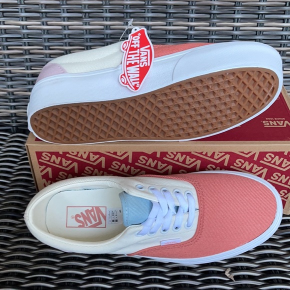 Vans Era Platform Twill Pastel Block/True White WMNS - Picture 4 of 16